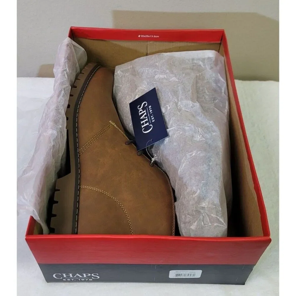 Size: 12 . Chukka Boots w/ Memory Foam . Chaps New in Box